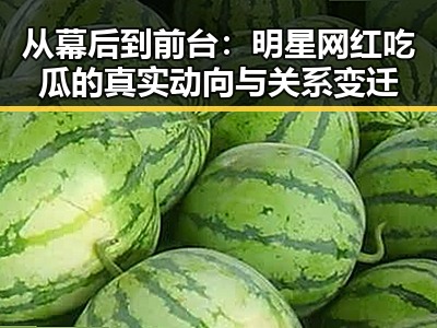 从幕后到前台：明星网红吃瓜的真实动向与关系变迁